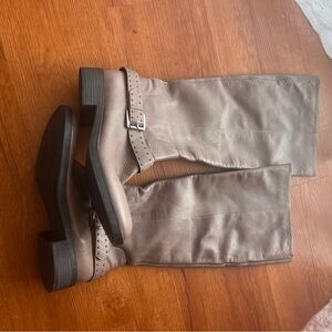 Enzo Angiolini Taupe Leather Boots